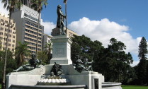 Statue of Arthur Phillip in the Royal Botanic Gardens, Sydney